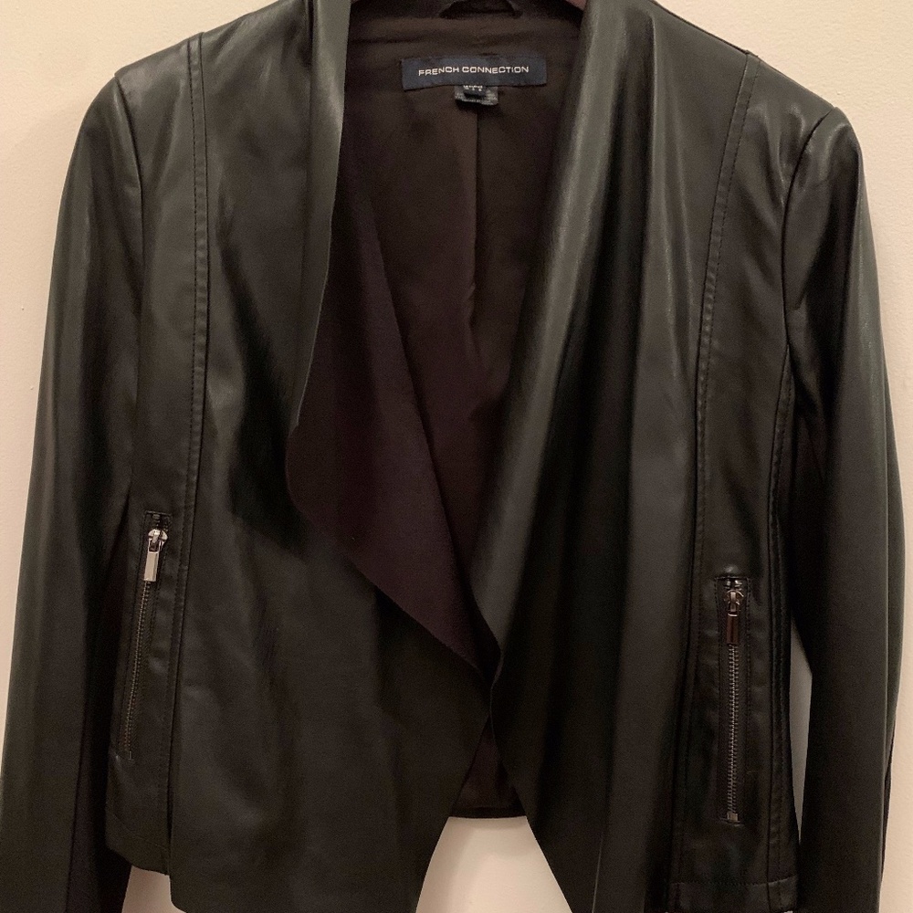 French Connection Leather Blazer/jacket